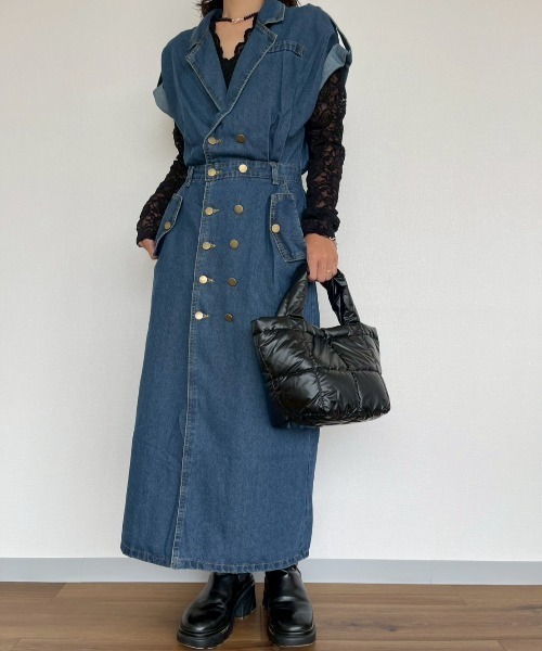 AMAIL（アマイル）の「Quilted Bag（ハンドバッグ・レディース・ブラック/シルバー・FREE）」の4枚目の写真