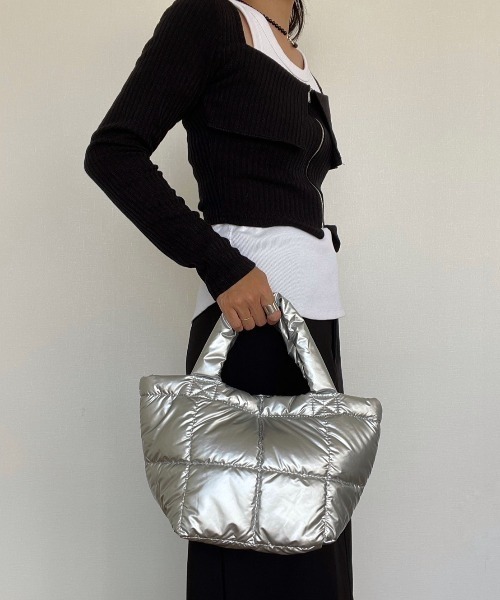 AMAIL（アマイル）の「Quilted Bag（ハンドバッグ・レディース・ブラック/シルバー・FREE）」の11枚目の写真