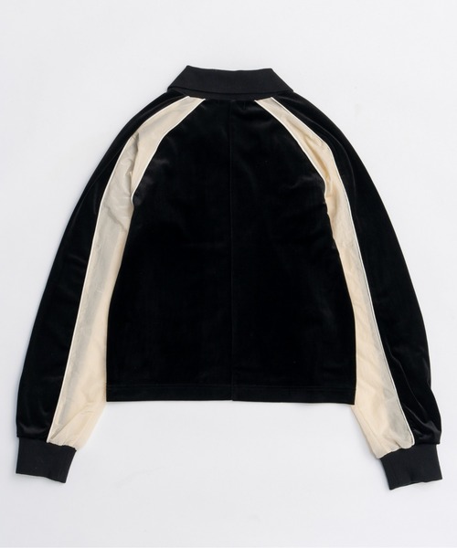 MAISON SPECIAL(メゾンスペシャル)の「Velour Combination Sporty Jersey Tops / ベロアコンビスポーティージャージトップス(Tシャツ/カットソー・レディース・ブラック/ブラウン/イエロー・FREE)」の12枚目の写真