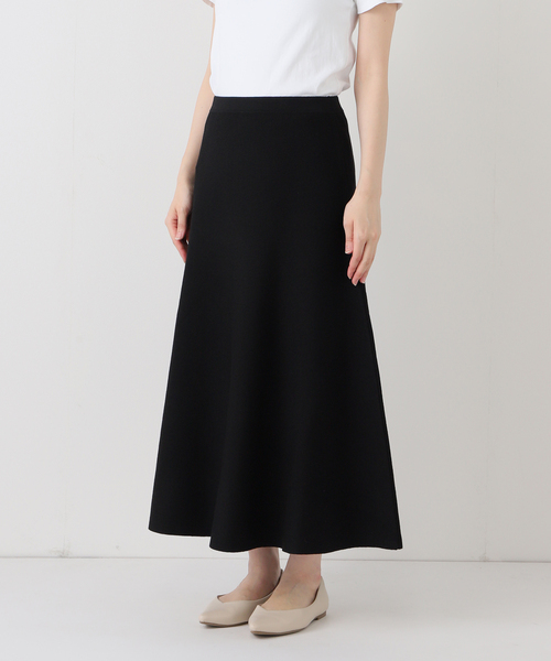 FRAMeWORK（フレームワーク）の「≪手洗い可≫フレアーニットスカート（スカート・レディース・ライトグレー/ブラック・36/38）」の22枚目の写真