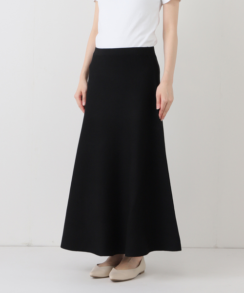 FRAMeWORK（フレームワーク）の「≪手洗い可≫フレアーニットスカート（スカート・レディース・ライトグレー/ブラック・36/38）」の21枚目の写真
