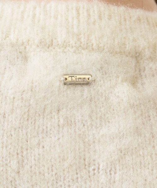 TINA：JOJUN（ティーナジョジュン）の「ウールミックス 起毛 カーディガン TINA：JOJUN（カーディガン/ボレロ・レディース・ホワイト/パープル/グレー・M）」の12枚目の写真