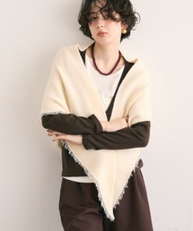 Trish(トリッシュ)のフリンジトライアングルマフラー(ストール/ショール)