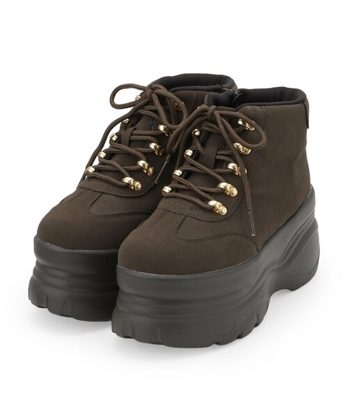 cs T&P(シーエスティーアンドピー)の「厚底ハイカットスニーカー(スニーカー・レディース・ベージュ/ダークブラウン/ブラック・S/M/L/LL)」の13枚目の写真