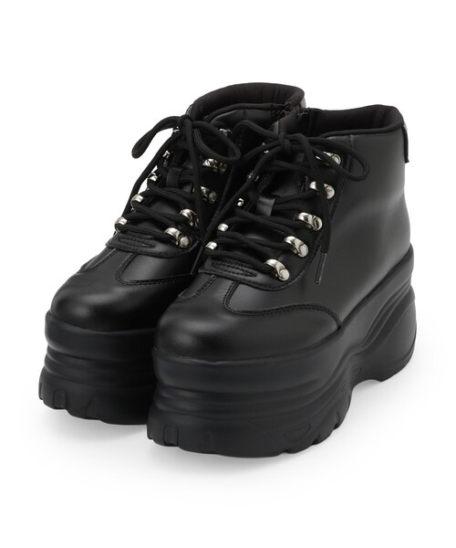 cs T&P(シーエスティーアンドピー)の「厚底ハイカットスニーカー(スニーカー・レディース・ベージュ/ダークブラウン/ブラック・S/M/L/LL)」の15枚目の写真