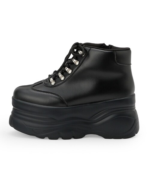 cs T&P(シーエスティーアンドピー)の「厚底ハイカットスニーカー(スニーカー・レディース・ベージュ/ダークブラウン/ブラック・S/M/L/LL)」の18枚目の写真