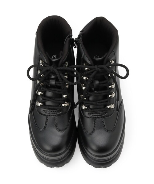 cs T&P(シーエスティーアンドピー)の「厚底ハイカットスニーカー(スニーカー・レディース・ベージュ/ダークブラウン/ブラック・S/M/L/LL)」の21枚目の写真