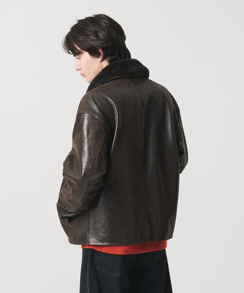 ゴート ムートンカラー ジップ ジャケット（ブルゾン）｜MONKEY TIME