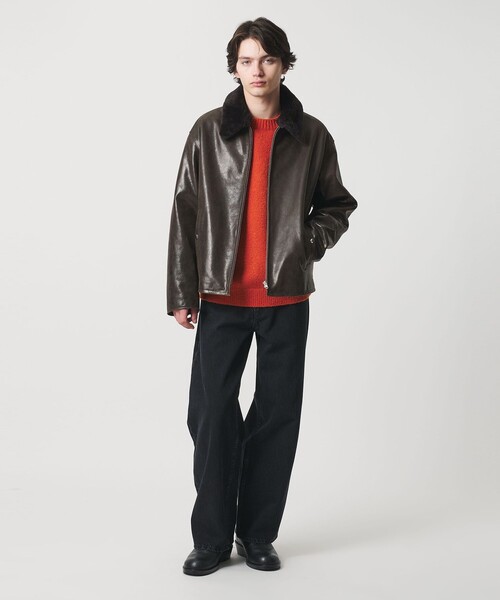 ゴート ムートンカラー ジップ ジャケット（ブルゾン）｜MONKEY TIME