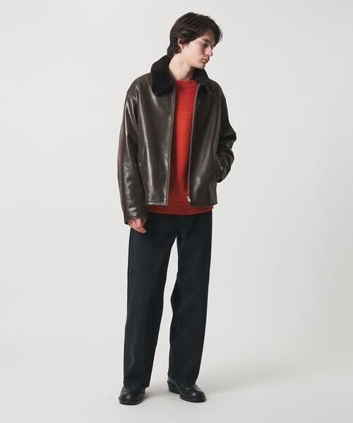 MONKEY TIME(モンキータイム)の「ゴート ムートンカラー ジップ ジャケット(ブルゾン・メンズ・ダークブラウン・S/M/L/XL)」の13枚目の写真