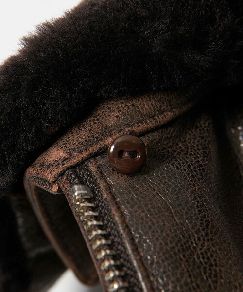 ゴート ムートンカラー ジップ ジャケット（ブルゾン）｜MONKEY TIME