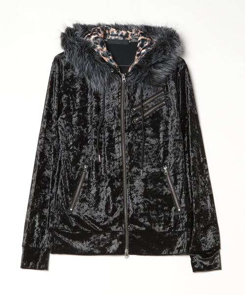 FUGA（フーガ）の「『FUGA/フーガ』ファー付きベロアパーカー