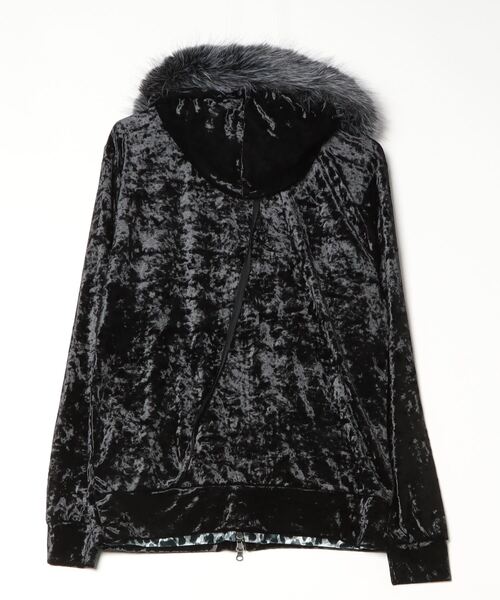 FUGA（フーガ）の「『FUGA/フーガ』ファー付きベロアパーカー（パーカー・メンズ・ブラック×シルバー/ブラック×ゴールド・M/L）」の20枚目の写真