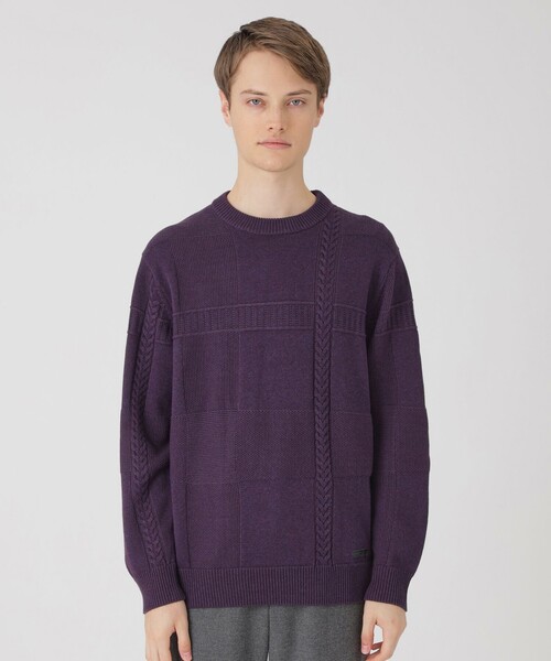 BERLUTI ☆クレスト ジャガード カシミヤセーター 一部店舗限定】ブリティッシュモチーフジャカードニット（ニットウェア