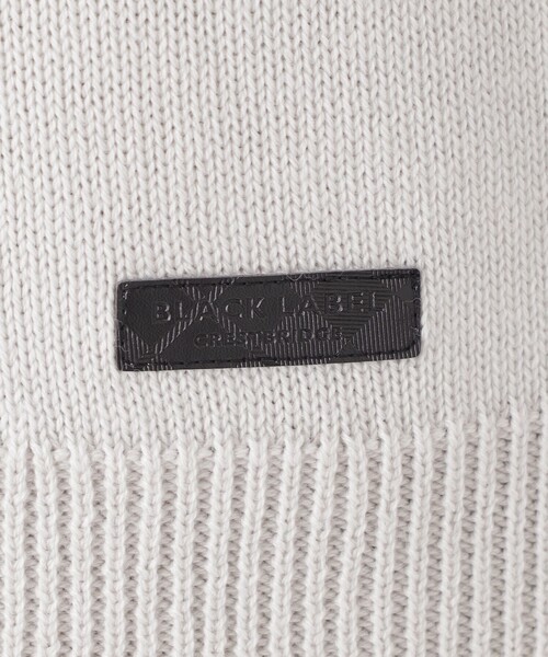 BLACK LABEL CRESTBRIDGE(ブラックレーベル・クレストブリッジ)の「プレーティングカラーシャドーチェックニット(ニット/セーター・メンズ・ホワイト系その他/パープル系その他2/ブルー系その他7/グレー系その他/ブラック・M/L/XL)」の9枚目の写真
