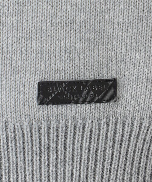 BLACK LABEL CRESTBRIDGE（ブラックレーベル・クレストブリッジ）の「プレーティングカラーシャドーチェックニット（ニット/セーター・メンズ・ホワイト系その他/パープル系その他2/ブルー系その他7/グレー系その他/ブラック・M/L/XL）」の22枚目の写真