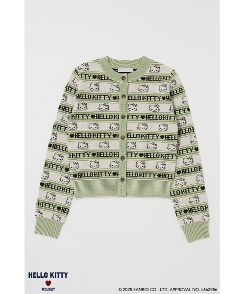 MOUSSY（マウジー）の「HELLO KITTY RETRO STRIPE カーディガン（カーディガン/ボレロ・レディース・アイボリー/ネイビー/ブラウン・FREE）」の19枚目の写真