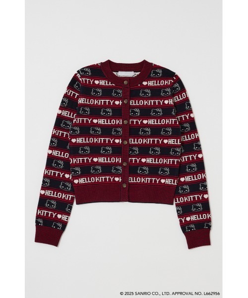 MOUSSY（マウジー）の「HELLO KITTY RETRO STRIPE カーディガン（カーディガン/ボレロ・レディース・アイボリー/ネイビー/ブラウン・FREE）」の16枚目の写真