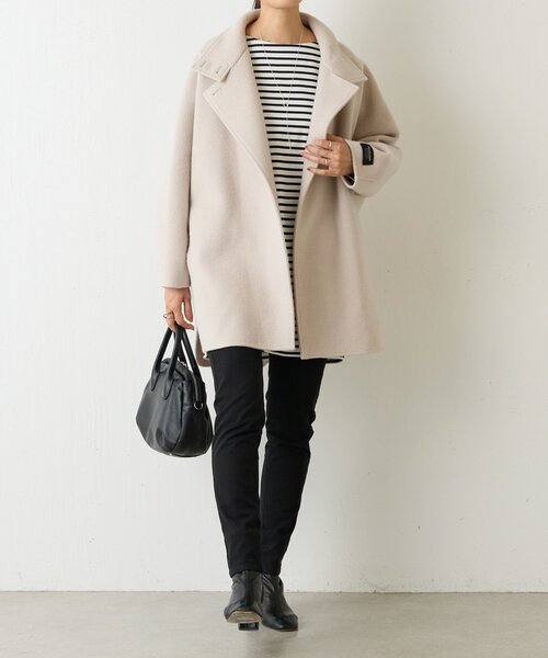 BEARDSLEY（ビアズリー）の「刺繍入りボーダーロングプルオーバー（T