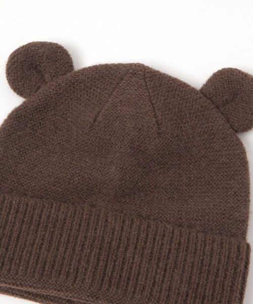FOUND GOOD（ファウンドグッド）の「K/クマミミニットキャップ（キャップ・キッズ・ブラウン系5/アイボリー・FREE）」の8枚目の写真