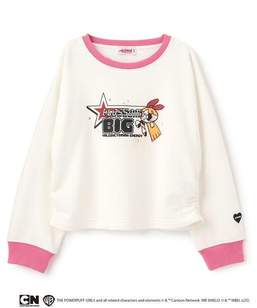 minimal（ミニマル）の「【防汚加工】【パワーパフ ガールズ】アソートキャラ裏毛（スウェット・キッズ・ターコイズブルー/ライトグリーン/マジェンタ/ブラック・130cm/120cm/140cm/110cm/100cm）」の4枚目の写真