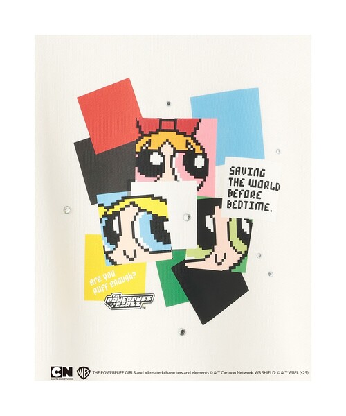 minimal（ミニマル）の「【防汚加工】【パワーパフ ガールズ】アソートキャラ裏毛（スウェット・キッズ・ターコイズブルー/ライトグリーン/マジェンタ/ブラック・130cm/120cm/140cm/110cm/100cm）」の7枚目の写真