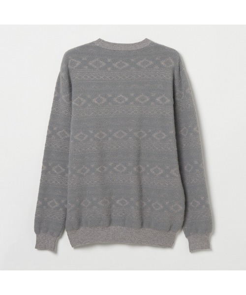 ROSASEN(ロサーセン)の「【Rosasen/GOLF】モールニット オルテガ柄セーター(ニット/セーター・メンズ・ネイビー/ブラウン/グレー・XL/L/M)」の5枚目の写真