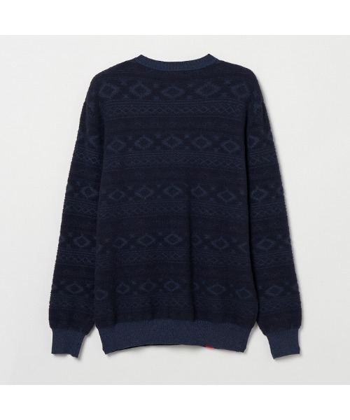 ROSASEN(ロサーセン)の「【Rosasen/GOLF】モールニット オルテガ柄セーター(ニット/セーター・メンズ・ネイビー/ブラウン/グレー・XL/L/M)」の15枚目の写真