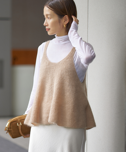 モヘヤミックスフレアタンク（ベスト）｜IENA（イエナ）のファッション