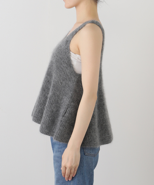 IENA / モヘヤミックスフレアタンク モヘヤミックスフレアタンク（ベスト）｜IENA（イエナ）のファッション