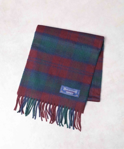 HIGHLAND TWEEDS(ハイランドツィード)の「【RS】【HIGHLAND TWEEDS/ハイランドツイード】WOOL SCARF(マフラー・メンズ・ブラック/ベージュ/ダークグレー/その他2/その他/ワインレッド/その他1・FREE)」の6枚目の写真