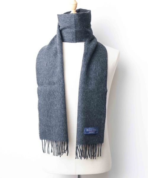 HIGHLAND TWEEDS(ハイランドツィード)の「【RS】【HIGHLAND TWEEDS/ハイランドツイード】WOOL SCARF(マフラー・メンズ・ブラック/ベージュ/ダークグレー/その他2/その他/ワインレッド/その他1・FREE)」の17枚目の写真