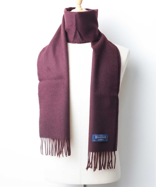 HIGHLAND TWEEDS(ハイランドツィード)の「【RS】【HIGHLAND TWEEDS/ハイランドツイード】WOOL SCARF(マフラー・メンズ・ブラック/ベージュ/ダークグレー/その他2/その他/ワインレッド/その他1・FREE)」の21枚目の写真