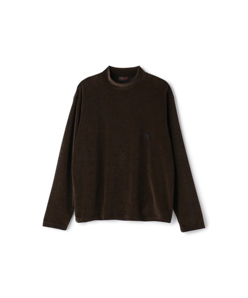 Mc McGREGOR(エムシーマックレガー)の「【Mc McGREGOR】ベロアボーダーモックネックT(Tシャツ/カットソー・メンズ・ホワイト/ブラウン/レッド・L/M)」の16枚目の写真