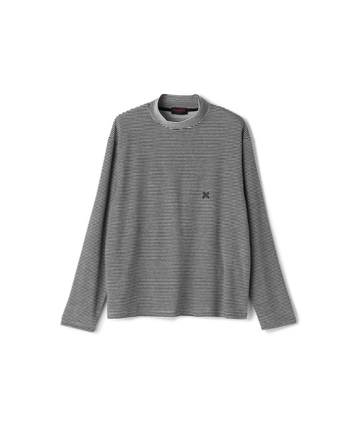 Mc McGREGOR(エムシーマックレガー)の「【Mc McGREGOR】ベロアボーダーモックネックT(Tシャツ/カットソー・メンズ・ホワイト/ブラウン/レッド・L/M)」の18枚目の写真