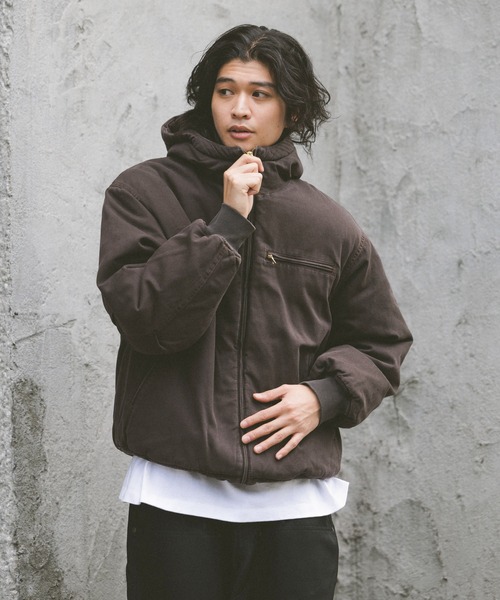 セール】DENIM BOA HOODIE JACKET / デニムボアフードジャケット