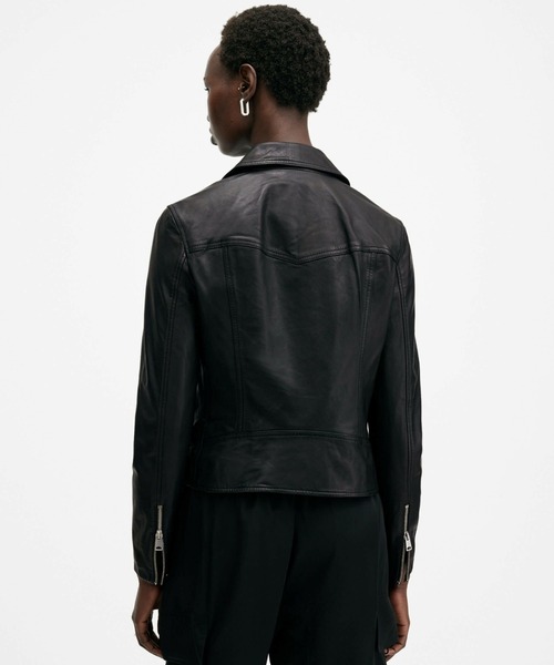 ALLSAINTS(オールセインツ)の「ALLSAINTS VELA BIKER(ライダースジャケット・レディース・ブラック・8/6/4/10)」の9枚目の写真
