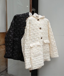 lawgy（ラウジー）の「hooded quilted stitch point coat / フーデッドキルテッドステッチポイントコート（その他アウター）」