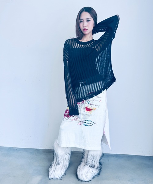 リメイク】ロングスカート（スカート）｜Y2K SYNAPSE FACTORY