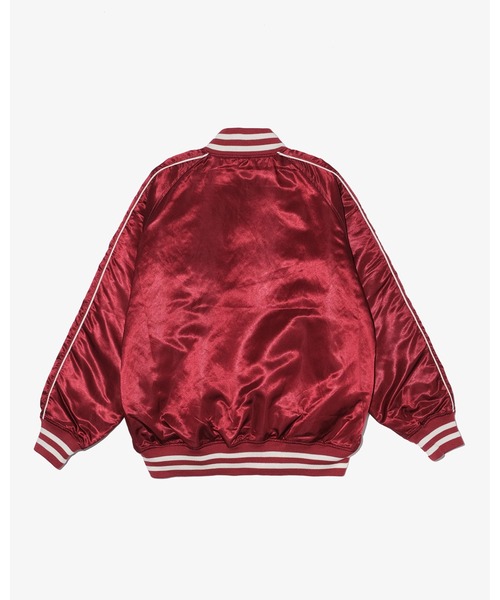 KEBOZ(ケボズ)の「SATIN VARSITY JACKET(スタジャン・メンズ・バーガンディー/ネイビー/ブラック・M/L/XL)」の13枚目の写真