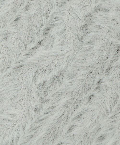 green label relaxing(グリーンレーベルリラクシング)の「リボン ビーニー / 帽子(ニットキャップ/ビーニー・キッズ・オフホワイト/ライラック/ライトグレー/モカ・FREE)」の12枚目の写真