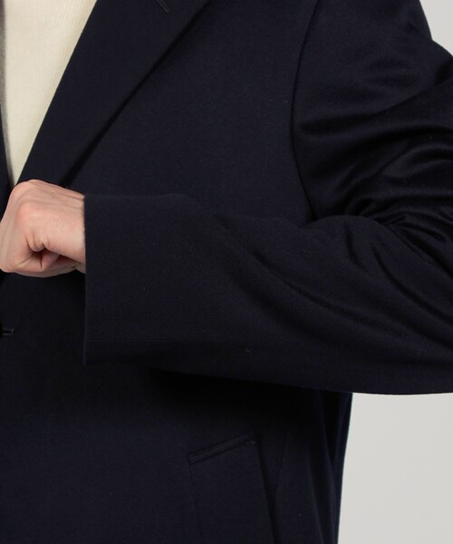 Mackintosh(マッキントッシュ)の「MACKINTOSH NEW STANLEY Loro Piana STORM SYSTEM ウールチェスターコート(チェスターコート・メンズ・キャメル/ネイビー・38/36/40)」の10枚目の写真