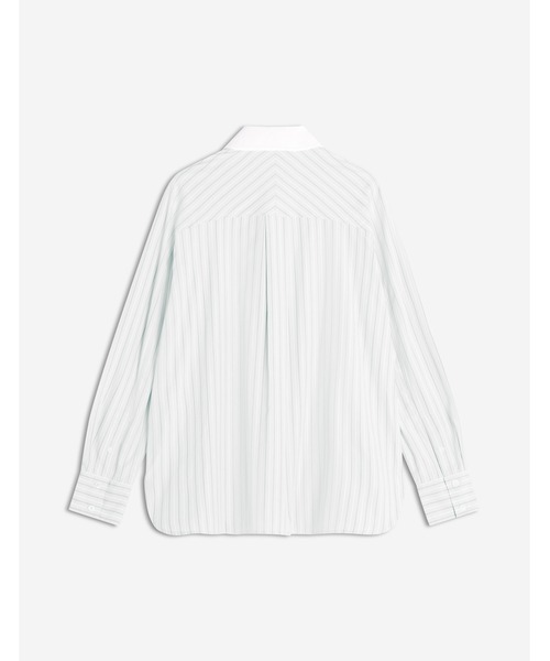 Maison Kitsune（メゾンキツネ）の「MAISON KITSUNE HANDWRITING BOYFRIEND SHIRT（シャツ/ブラウス・レディース・グレー・34/36/38/42/40）」の2枚目の写真