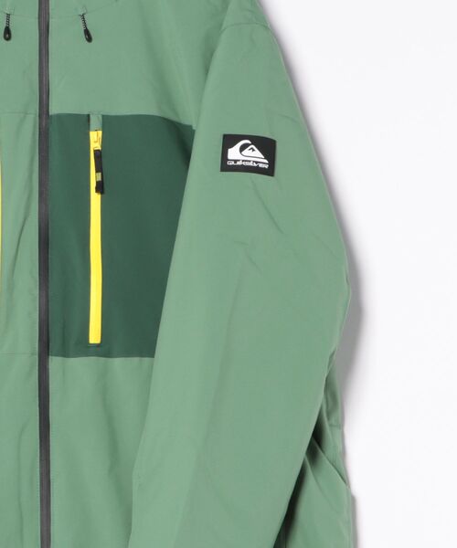 Quiksilver(クイックシルバー)の「SYCAMORE SOLID 20K J/クイックシルバースキースノーボードウェア(ジャケット)(マウンテンパーカー・メンズ・ベージュ/グリーン・LARGE/MEDIUM/X-LARGE)」の3枚目の写真