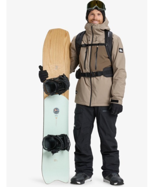 Quiksilver(クイックシルバー)の「SYCAMORE SOLID 20K J/クイックシルバースキースノーボードウェア(ジャケット)(マウンテンパーカー・メンズ・ベージュ/グリーン・LARGE/MEDIUM/X-LARGE)」の17枚目の写真