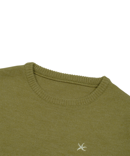 THECOLDESTMOMENT(ザコールデストモーメント)の「TCM starfish mini logo knit (olive)(ニット/セーター・レディース・その他・SMALL/MEDIUM/LARGE)」の5枚目の写真