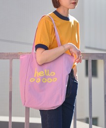 murir（ミュリール）の「hello ナイロンロゴトート（トートバッグ）」