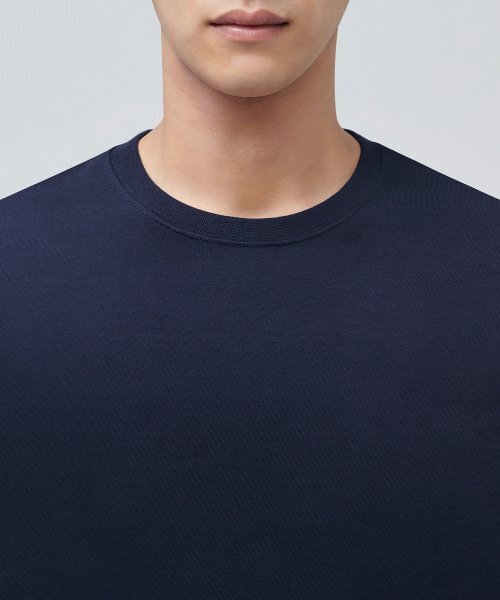 MUSINSA STANDARD（ムシンサスタンダード）の「ベーシッククルーネックTシャツ[ネイビー]（Tシャツ/カットソー・メンズ・その他・X-LARGE/XX-LARGE/XXX-LARGE/SMALL/MEDIUM/LARGE）」の3枚目の写真