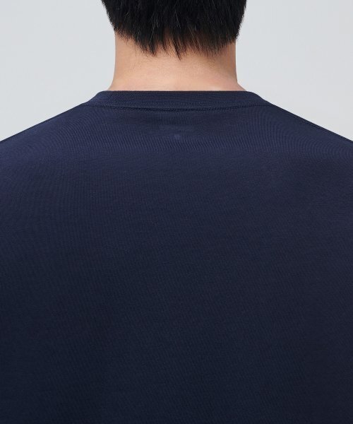 MUSINSA STANDARD（ムシンサスタンダード）の「ベーシッククルーネックTシャツ[ネイビー]（Tシャツ/カットソー・メンズ・その他・X-LARGE/XX-LARGE/XXX-LARGE/SMALL/MEDIUM/LARGE）」の4枚目の写真