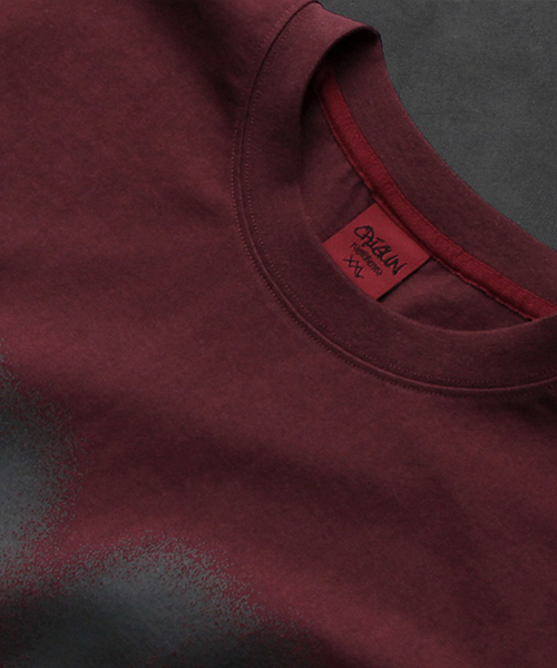 CRIGUN（クリガン）の「Effect Graphics セミオーバーフィット 半袖 BURGUNDY（Tシャツ/カットソー・レディース・バーガンディー・SMALL/MEDIUM/LARGE/X-LARGE/XX-LARGE）」の22枚目の写真